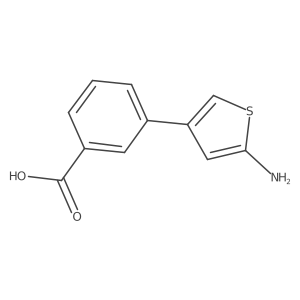 3-(5-Aminothiophen-3-yl)benzoic acid结构式