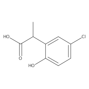 2-(5-Chloro-2-hydroxyphenyl)propanoic acid结构式
