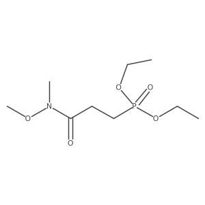 Diethyl 2-(N-methoxy-N-methylcarbamoyl)ethyl phosphonate结构式