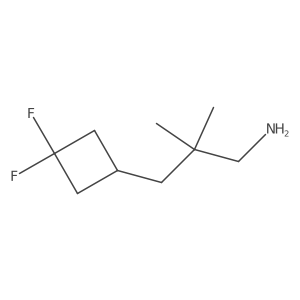 3-(3,3-Difluorocyclobutyl)-2,2-dimethylpropan-1-amine结构式