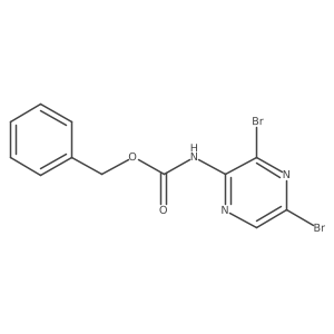benzyl N-(3,5-dibromopyrazin-2-yl)carbamate Structure