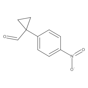 1-(4-Nitrophenyl)cyclopropane-1-carbaldehyde Structure