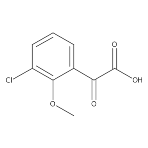 2-(3-Chloro-2-methoxyphenyl)-2-oxoacetic acid Structure