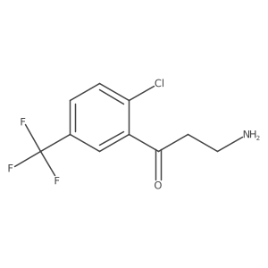 3-Amino-1-[2-chloro-5-(trifluoromethyl)phenyl]propan-1-one结构式