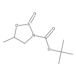 tert-Butyl (5R)-5-methyl-1,2,3-oxathiazolidine-3-carboxylate 2-oxide Structure