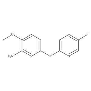 5-[(5-fluoro-2-pyridyl)oxy]-2-methoxy-aniline结构式