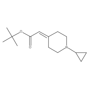 Tert-butyl 2-(1-cyclopropylpiperidin-4-ylidene)acetate Structure