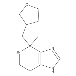 4-methyl-4-[(oxolan-3-yl)methyl]-3H,4H,5H,6H,7H-imidazo[4,5-c]pyridine结构式
