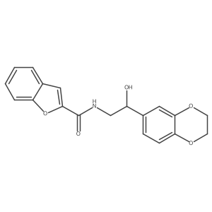 N-(2-(2,3-dihydrobenzo[b][1,4]dioxin-6-yl)-2-hydroxyethyl)benzofuran-2-carboxamide Structure