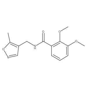 2,3-dimethoxy-N-((5-methylisoxazol-4-yl)methyl)benzamide Structure