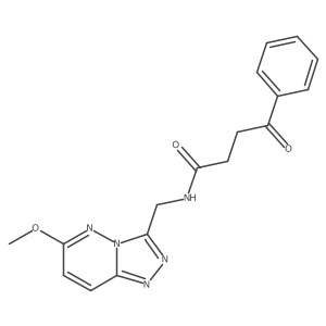 N-((6-methoxy-[1,2,4]triazolo[4,3-b]pyridazin-3-yl)methyl)-4-oxo-4-phenylbutanamide结构式