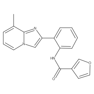 N-(2-(8-methylimidazo[1,2-a]pyridin-2-yl)phenyl)furan-3-carboxamide结构式