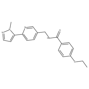 4-ethoxy-N-((6-(1-methyl-1H-pyrazol-5-yl)pyridin-3-yl)methyl)benzamide Structure
