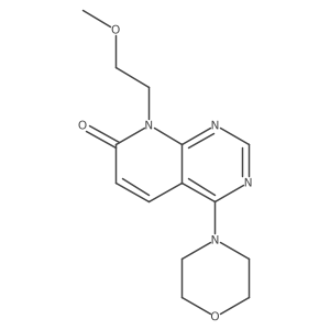 8-(2-methoxyethyl)-4-morpholinopyrido[2,3-d]pyrimidin-7(8H)-one结构式