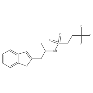 N-(1-(benzofuran-2-yl)propan-2-yl)-3,3,3-trifluoropropane-1-sulfonamide Structure