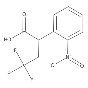 4,4,4-Trifluoro-2-(2-nitrophenyl)butanoic acid Structure