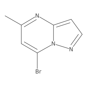 7-Bromo-5-methylpyrazolo[1,5-a]pyrimidine结构式