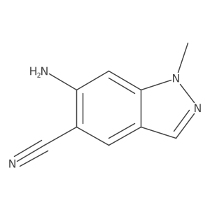 1H-Indazole-5-carbonitrile, 6-amino-1-methyl- Structure