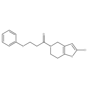 1-{2-chloro-4H,5H,6H,7H-thieno[3,2-c]pyridin-5-yl}-3-(phenylsulfanyl)propan-1-one Structure