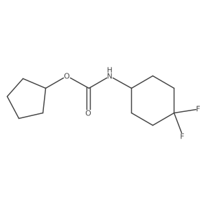 Cyclopentyl (4,4-difluorocyclohexyl)carbamate Structure