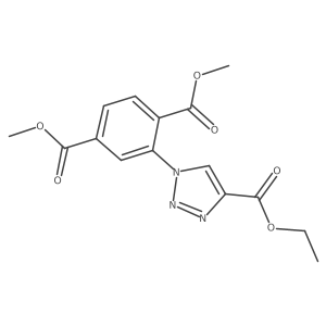 1,4-dimethyl 2-[4-(ethoxycarbonyl)-1H-1,2,3-triazol-1-yl]benzene-1,4-dicarboxylate结构式