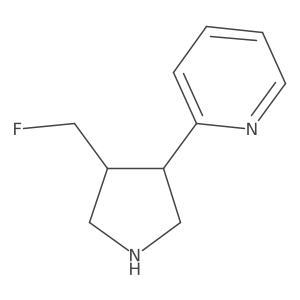 2-(4-(Fluoromethyl)pyrrolidin-3-yl)pyridine Structure