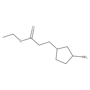 Ethyl 3-(3-aminocyclopentyl)propanoate Structure