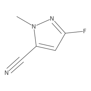 1H-Pyrazole-5-carbonitrile, 3-fluoro-1-methyl- Structure