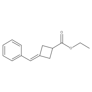 Ethyl 3-(phenylmethylene)cyclobutanecarboxylate结构式