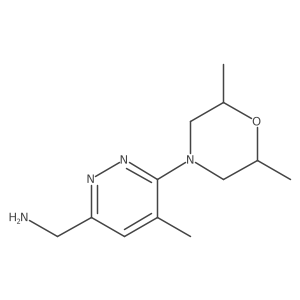 (6-(2,6-Dimethylmorpholino)-5-methylpyridazin-3-yl)methanamine结构式