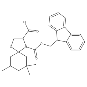 4-{[(9H-fluoren-9-yl)methoxy]carbonyl}-7,7,9-trimethyl-1-oxa-4-azaspiro[4.5]decane-3-carboxylic acid Structure