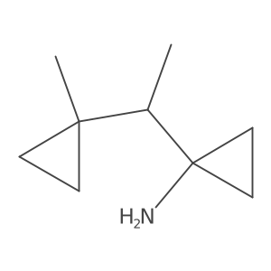 1-[1-(1-Methylcyclopropyl)ethyl]cyclopropan-1-amine结构式