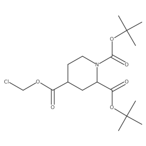 rac-1,2-di-tert-butyl 4-chloromethyl (2R,4S)-piperidine-1,2,4-tricarboxylate结构式