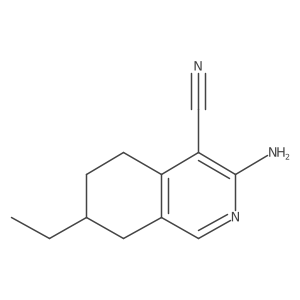 3-Amino-7-ethyl-5,6,7,8-tetrahydroisoquinoline-4-carbonitrile Structure