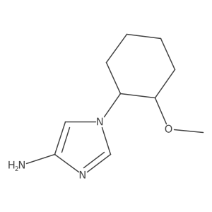 1-(2-methoxycyclohexyl)-1H-imidazol-4-amine Structure