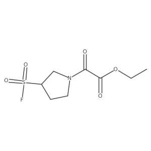 Ethyl 2-[3-(fluorosulfonyl)pyrrolidin-1-yl]-2-oxoacetate结构式