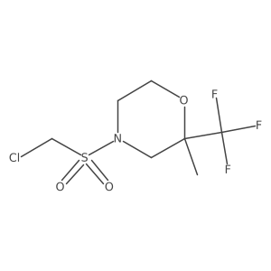 4-Chloromethanesulfonyl-2-methyl-2-(trifluoromethyl)morpholine Structure