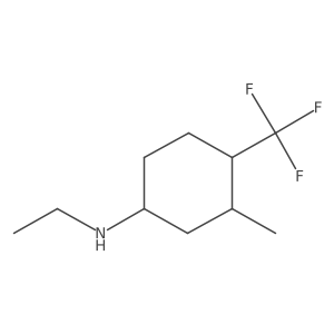 N-ethyl-3-methyl-4-(trifluoromethyl)cyclohexan-1-amine Structure