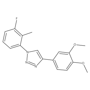 4-(3,4-dimethoxyphenyl)-1-(3-fluoro-2-methylphenyl)-1H-1,2,3-triazole结构式