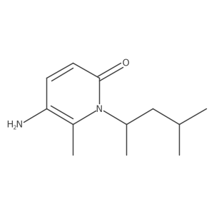 5-Amino-6-methyl-1-(4-methylpentan-2-yl)-1,2-dihydropyridin-2-one结构式