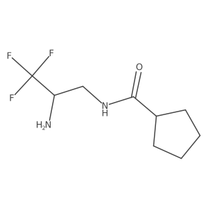 N-(2-amino-3,3,3-trifluoropropyl)cyclopentanecarboxamide Structure