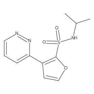 N-(propan-2-yl)-3-(pyridazin-3-yl)furan-2-sulfonamide结构式