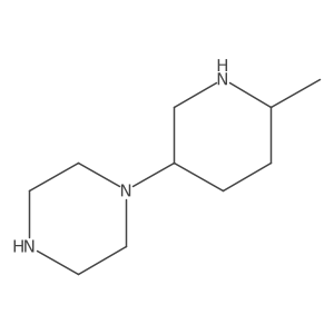 1-(6-Methylpiperidin-3-yl)piperazine Structure