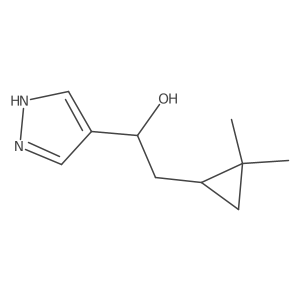 2-(2,2-dimethylcyclopropyl)-1-(1H-pyrazol-4-yl)ethan-1-ol Structure