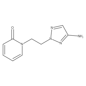 1-[2-(4-amino-2H-1,2,3-triazol-2-yl)ethyl]-1,2-dihydropyridin-2-one Structure