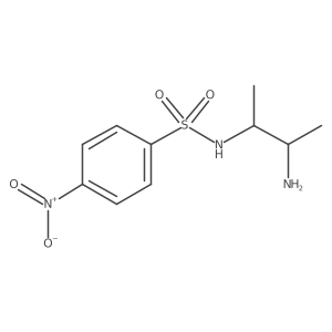 N-(3-aminobutan-2-yl)-4-nitrobenzene-1-sulfonamide结构式