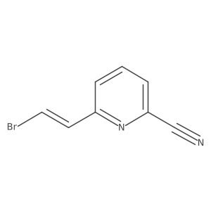 6-(2-Bromoethenyl)pyridine-2-carbonitrile Structure