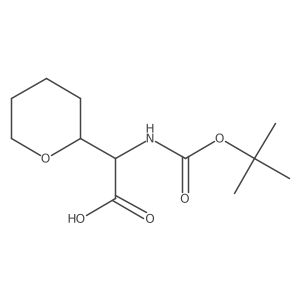 2-{[(Tert-butoxy)carbonyl]amino}-2-(oxan-2-yl)acetic acid Structure