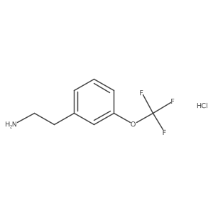 2-(3-Trifluoromethoxy-phenyl)-ethylamine hydrochloride结构式