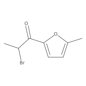 2-Bromo-1-(5-methyl-2-furyl)-1-propanone Structure